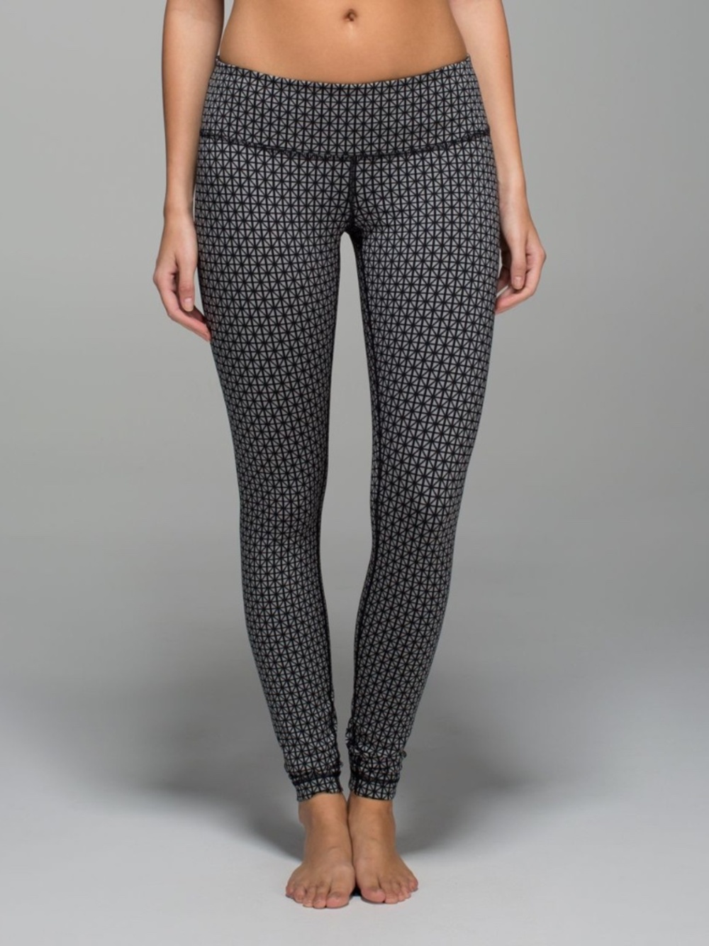 Lululemon Wunder Under Pant | Tri Geo Silver Spoon Black | Size 6